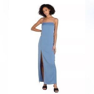 Nicole Williams English x Bar III Side-Slit Maxi Dress Size Medium